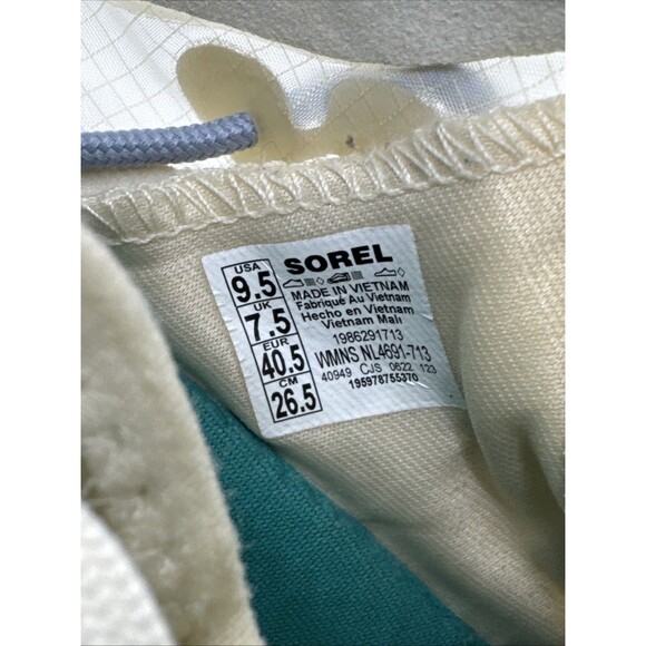 Sorel Kinetic Breakthru Tech Lace Women’s Sneakers Salt Size 9.5 - Picture 13 of 13